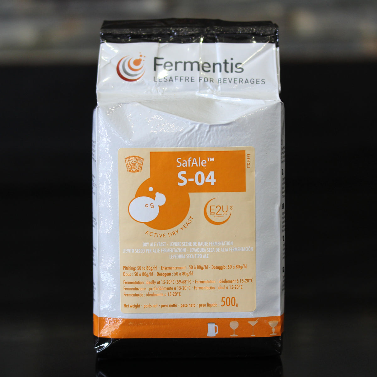 S-04 English Ale Yeast (500g Brick)