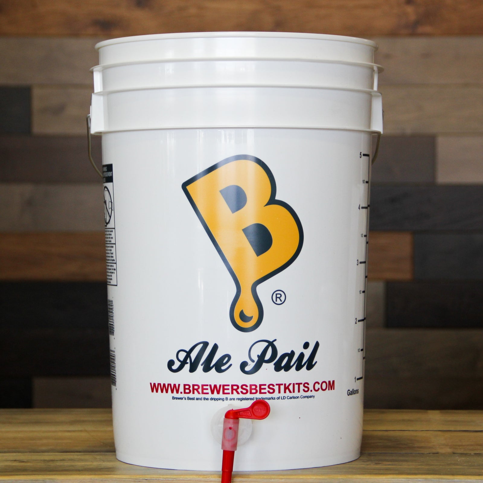 6.5 Gallon "Ale Pail" with 1" Hole and Spigot