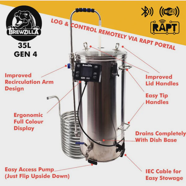 Brewzilla V4 35L WIFI/RAPT Integration