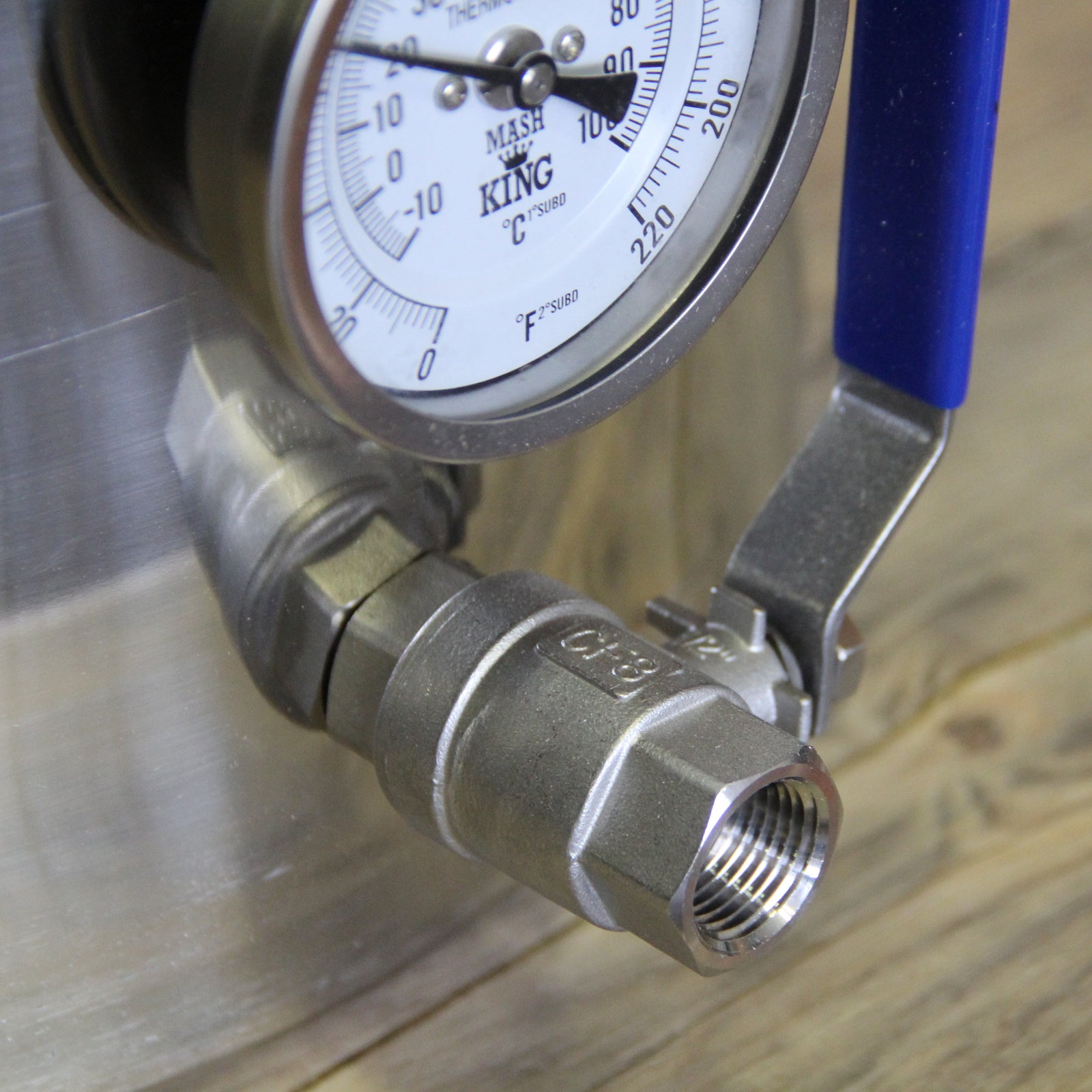 8.5 Gallon 304 Stainless Steel Weldless Kettle